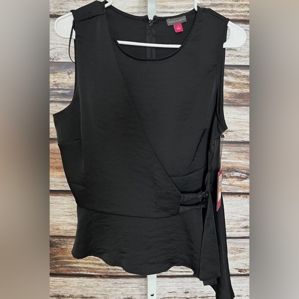 Vince Camuto Faux Wrap Sleeveless Top